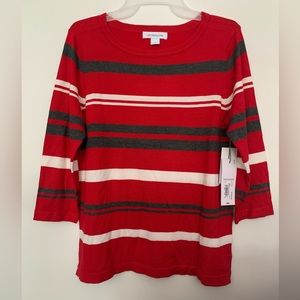 Liz Claiborne Crew neck 3/4 sleeve pullover sweater Women’s size S